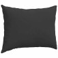 vidaXL Μαξιλάρι Καναπέ 2 pcs Μαύρο 70 x 50 cm ύφασμα