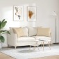 vidaXL Μαξιλάρι Καναπέ 2 pcs Κρεμ 70 x 50 cm ύφασμα