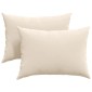 vidaXL Μαξιλάρι Καναπέ 2 pcs Μπεζ 70 x 50 cm ύφασμα