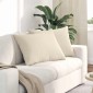 vidaXL Μαξιλάρι Καναπέ 2 pcs Μπεζ 70 x 50 cm ύφασμα