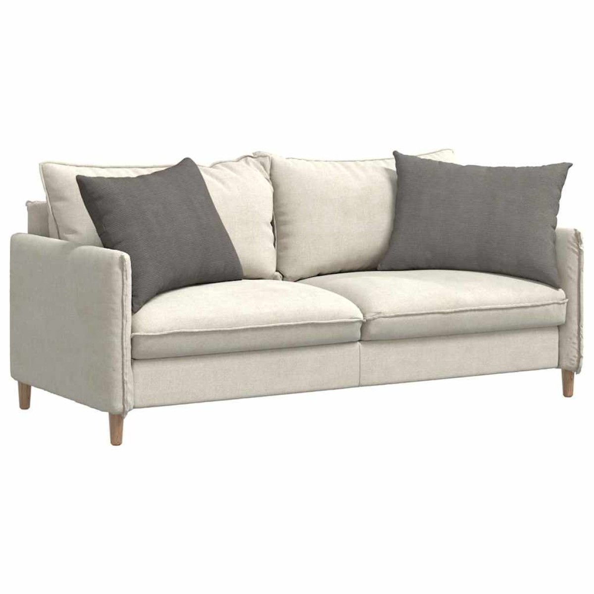 vidaXL Μαξιλάρι Καναπέ 2 pcs Ανοιχτό γκρι 70 x 50 cm