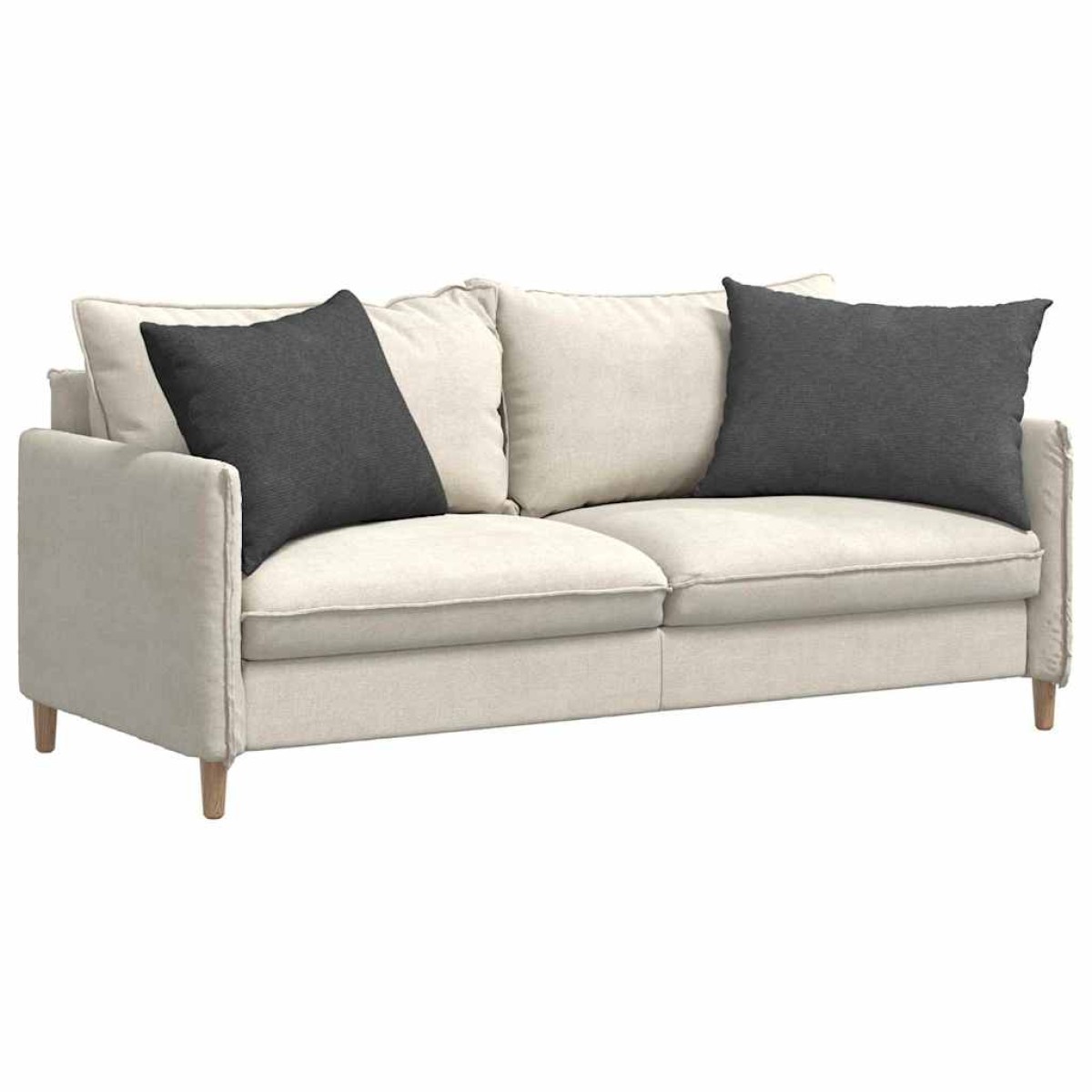 vidaXL Μαξιλάρι Καναπέ 2 pcs Σκούρο Γκρι 70 x 50 cm