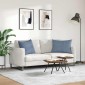 vidaXL Μαξιλάρι Καναπέ 2 pcs Μπλε 70 x 50 cm Υφασμάτινο Κορντουρά
