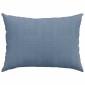 vidaXL Μαξιλάρι Καναπέ 2 pcs Μπλε 70 x 50 cm Υφασμάτινο Κορντουρά