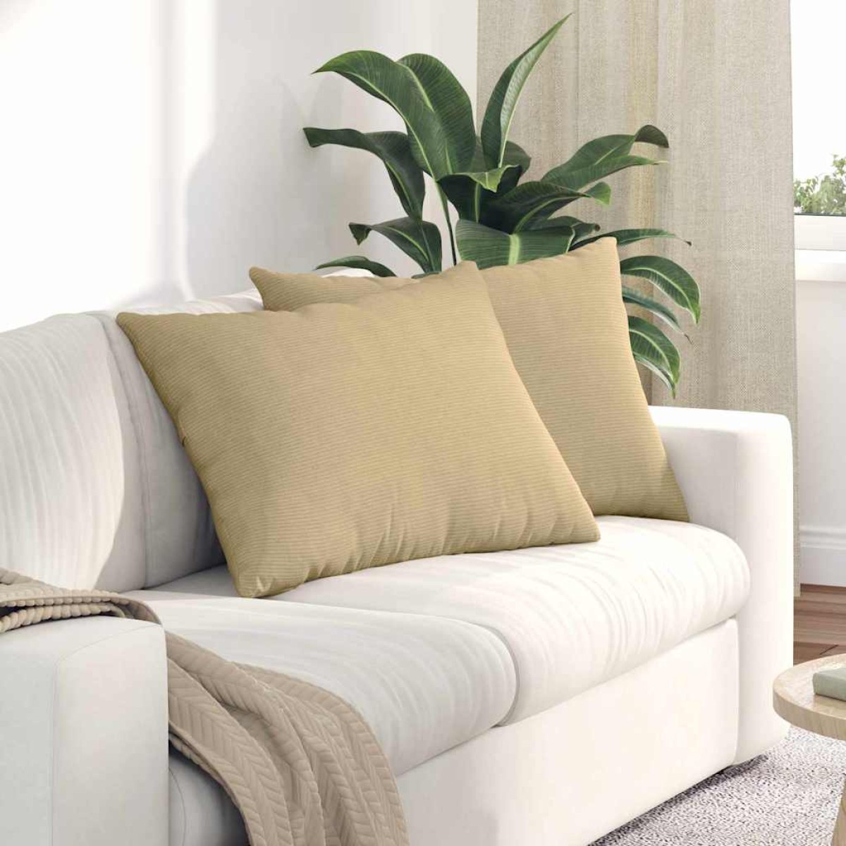 vidaXL Μαξιλάρι Καναπέ 2 pcs Γκρι Πράσινο 70 x 50 cm