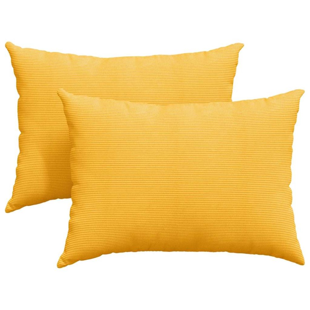 vidaXL Μαξιλάρι Καναπέ 2 pcs Απαλό Κίτρινο 70 x 50 cm