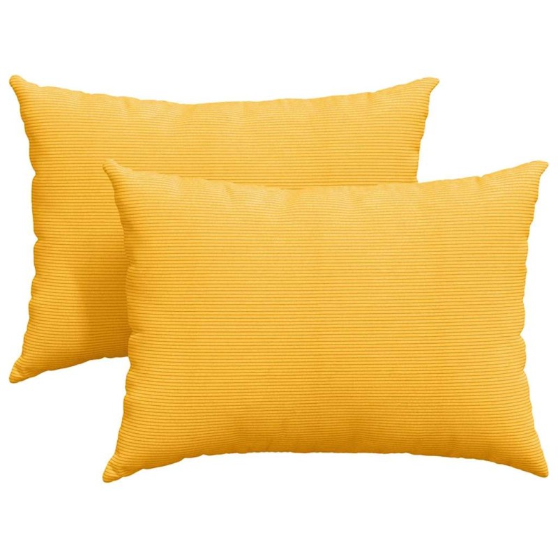 vidaXL Μαξιλάρι Καναπέ 2 pcs Απαλό Κίτρινο 70 x 50 cm