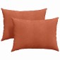 vidaXL Μαξιλάρι Καναπέ 2 pcs Κόκκινο Πορτοκαλί 70 x 50 cm