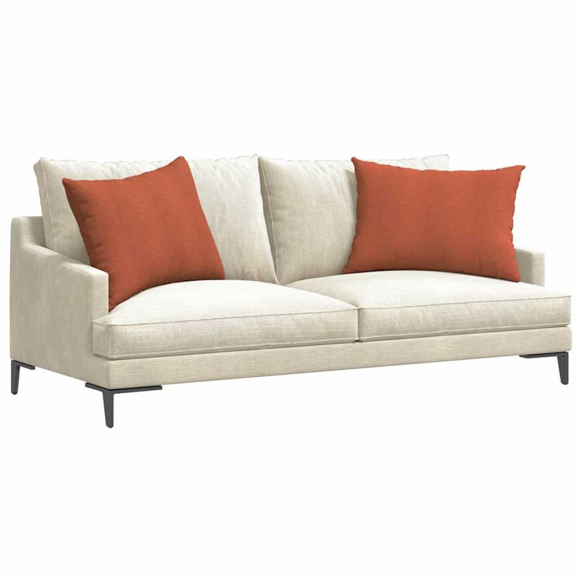 vidaXL Μαξιλάρι Καναπέ 2 pcs Κόκκινο Πορτοκαλί 70 x 50 cm