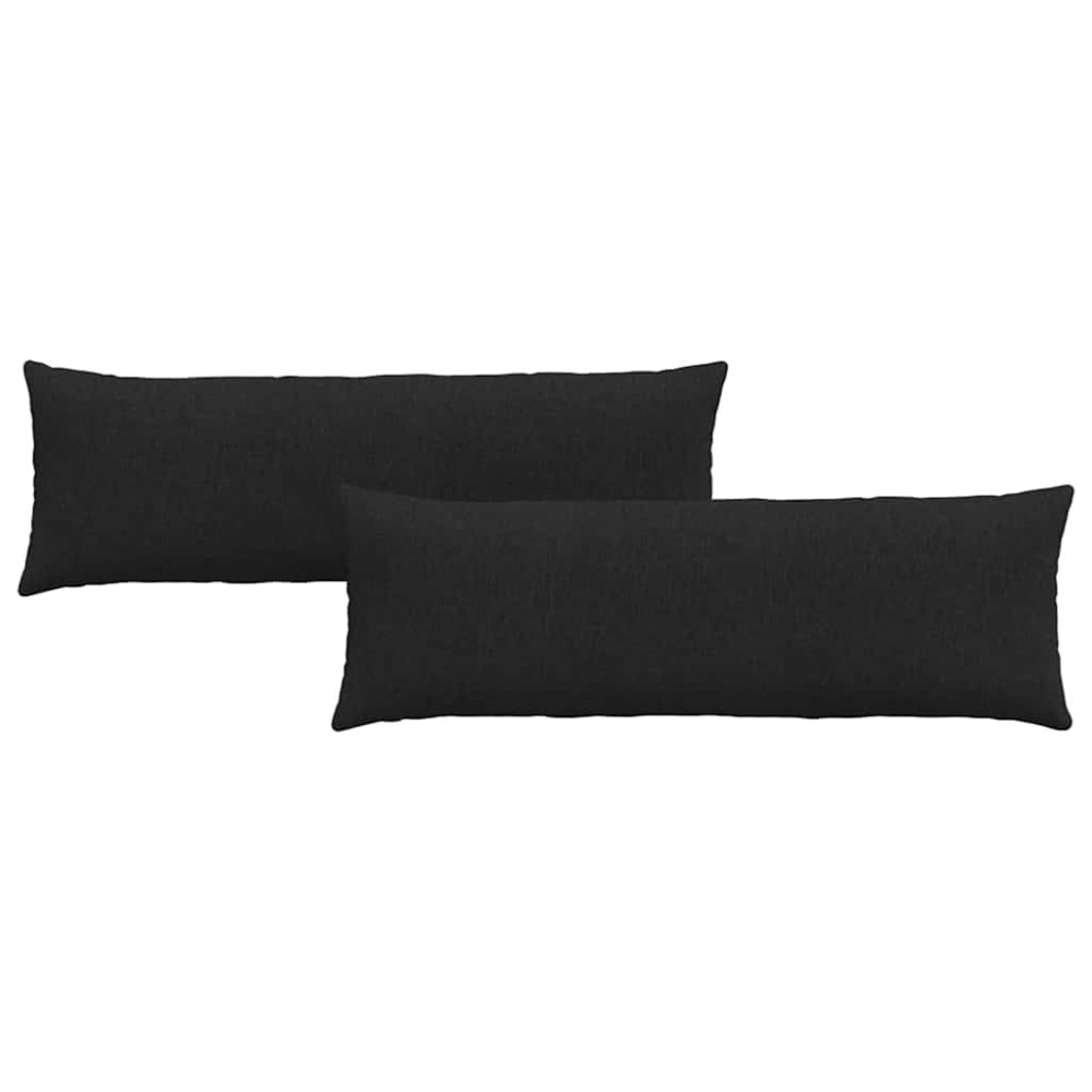vidaXL Μαξιλάρι Καναπέ 2 τμχ. ύφασμα Μαύρο 120 x 40 cm