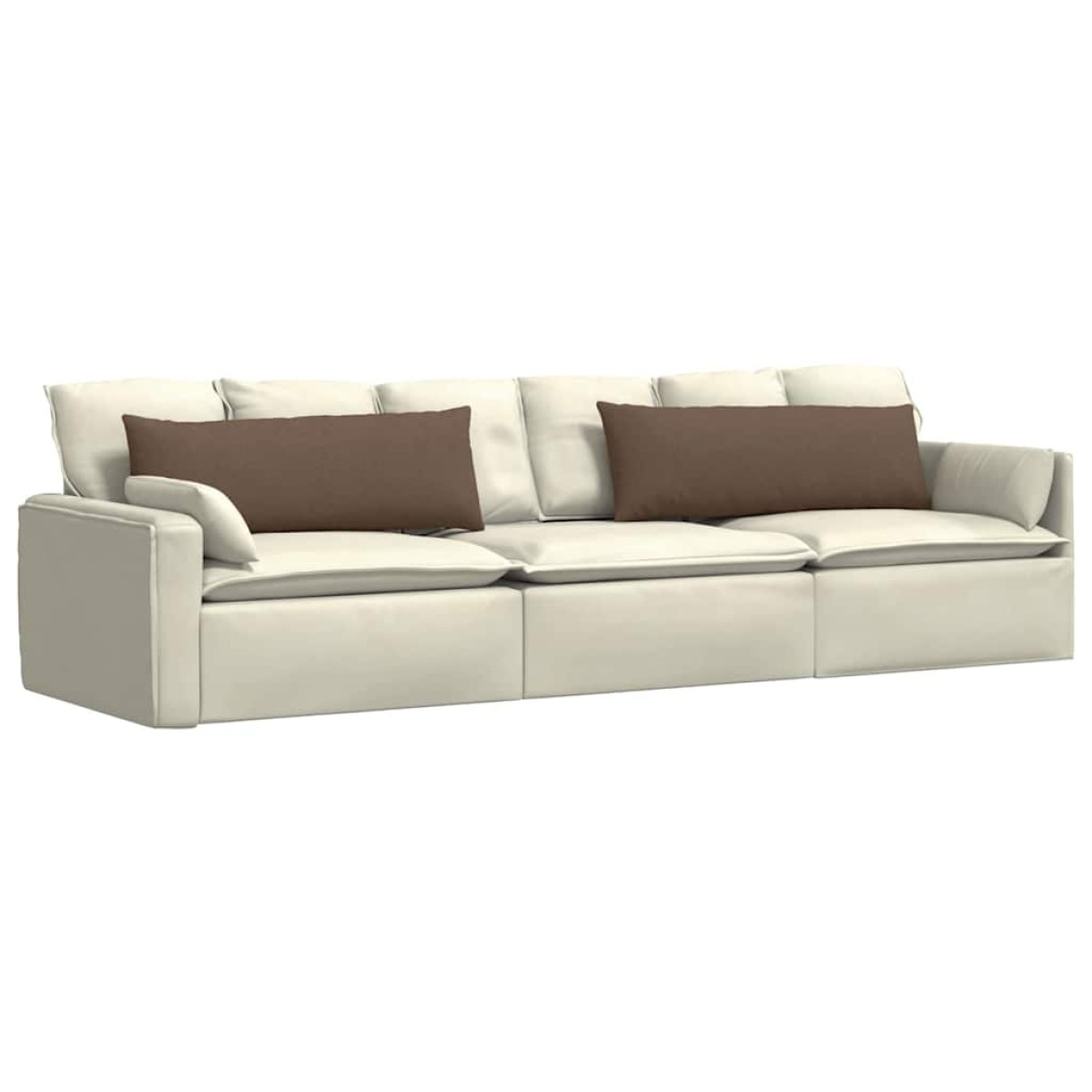 vidaXL Μαξιλάρι Καναπέ 2 τμχ. ύφασμα Καφέ 120 x 40 cm