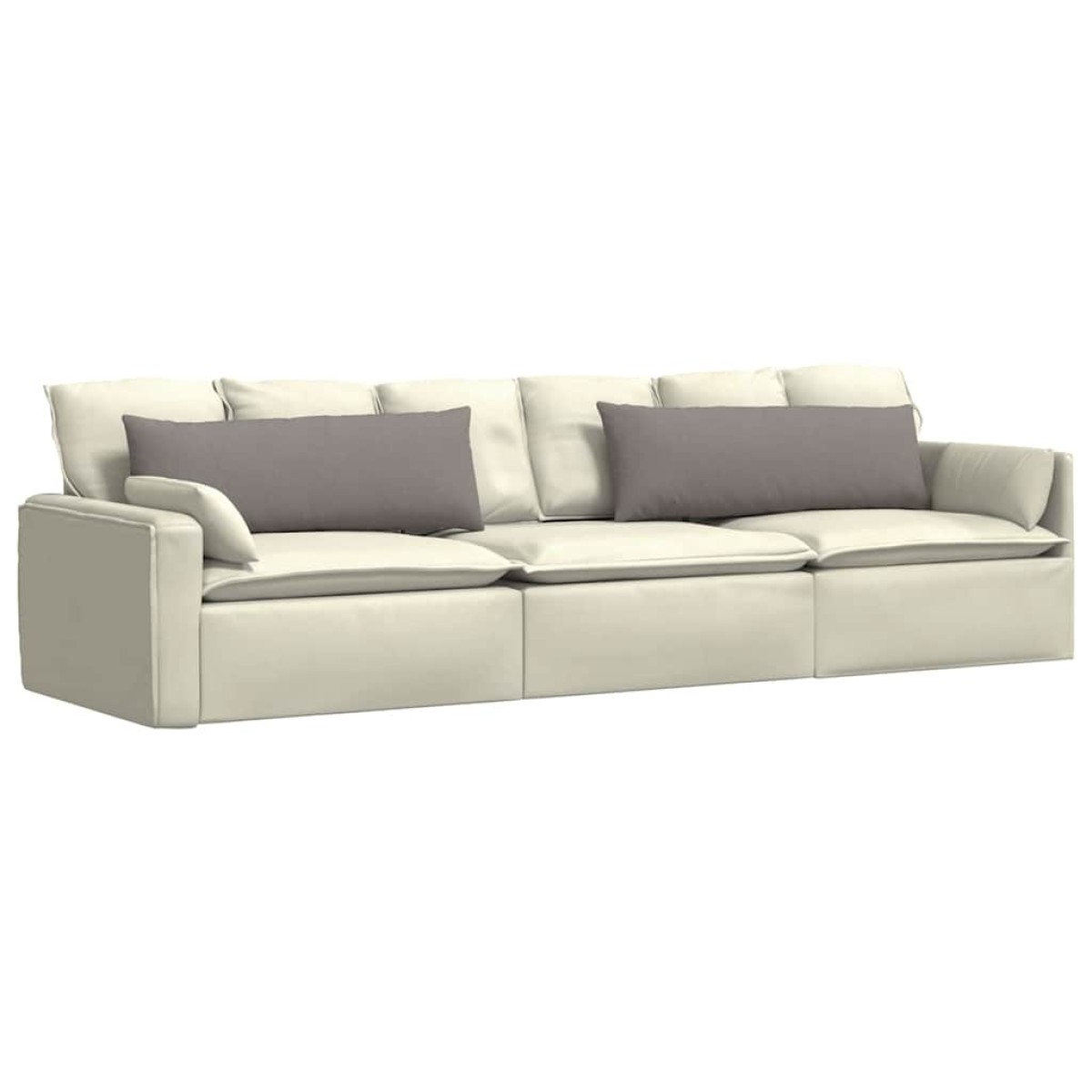 vidaXL Μαξιλάρι Καναπέ 2 τμχ. ύφασμα Taupe 120 x 40 cm