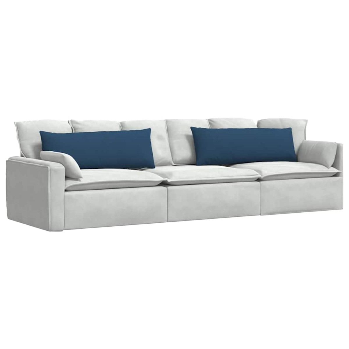 vidaXL Μαξιλάρι Καναπέ 2 τμχ. ύφασμα Μπλε 120 x 40 cm