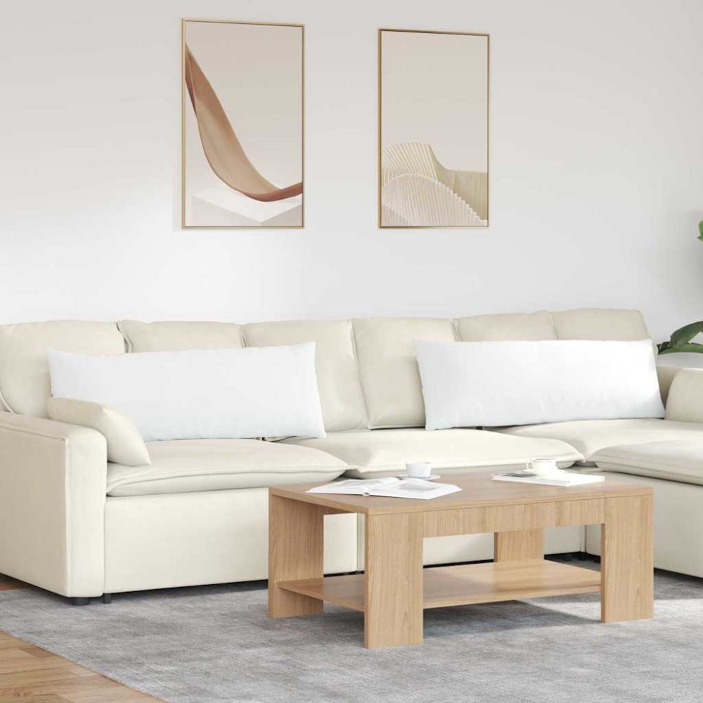 vidaXL Μαξιλάρι Καναπέ 2 τμχ. ύφασμα Λευκό 120 x 40 cm