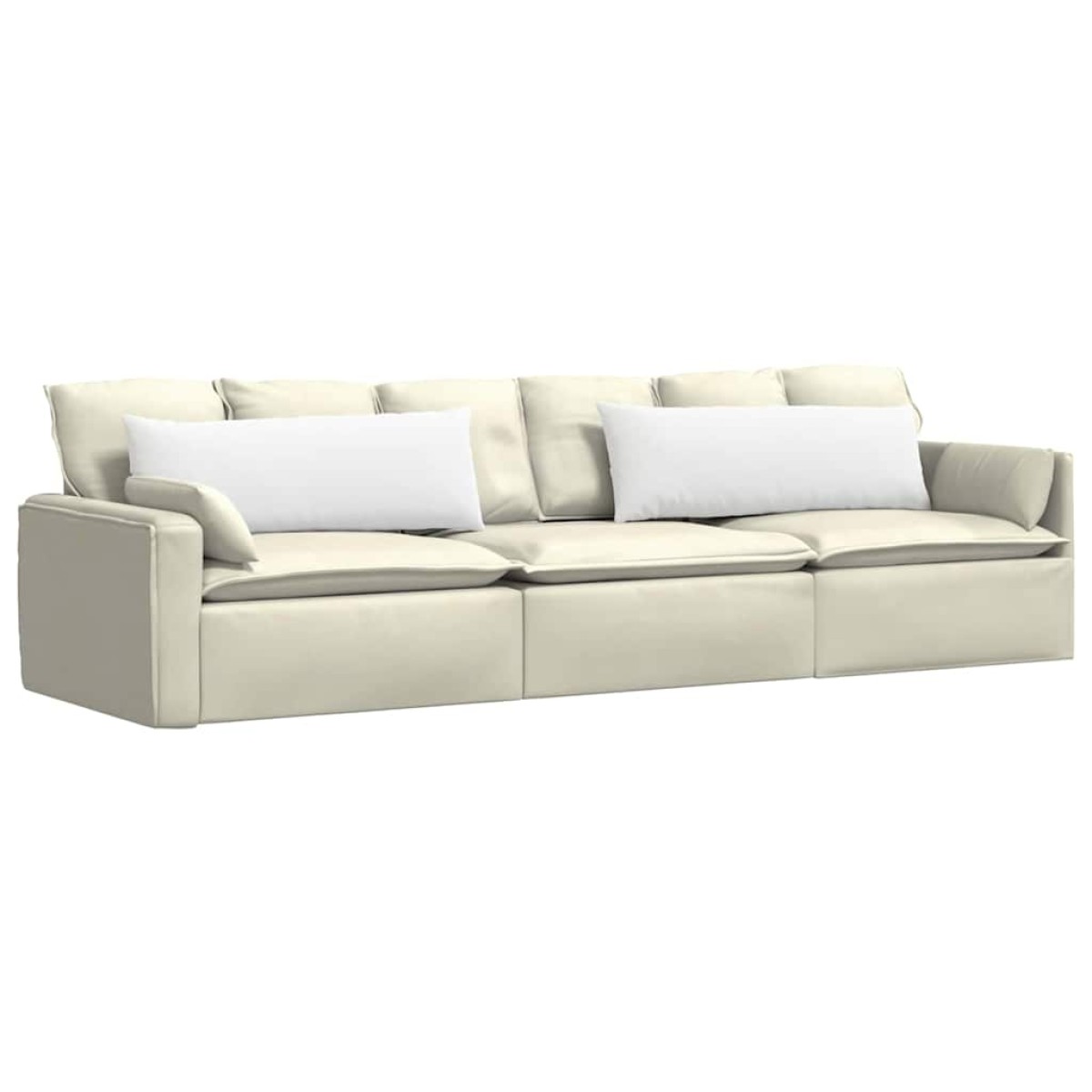 vidaXL Μαξιλάρι Καναπέ 2 τμχ. ύφασμα Λευκό 120 x 40 cm