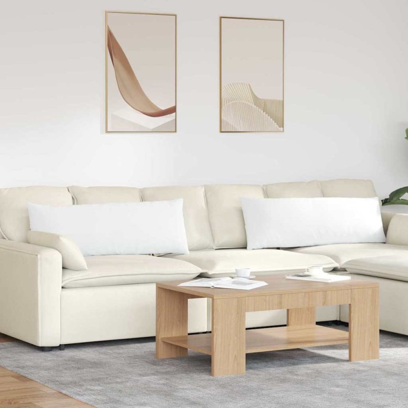 vidaXL Μαξιλάρι Καναπέ 2 τμχ. ύφασμα Λευκό 120 x 40 cm