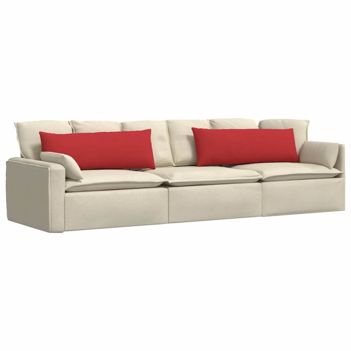 vidaXL Μαξιλάρι Καναπέ 2 τμχ. ύφασμα Κόκκινο 120 x 40 cm
