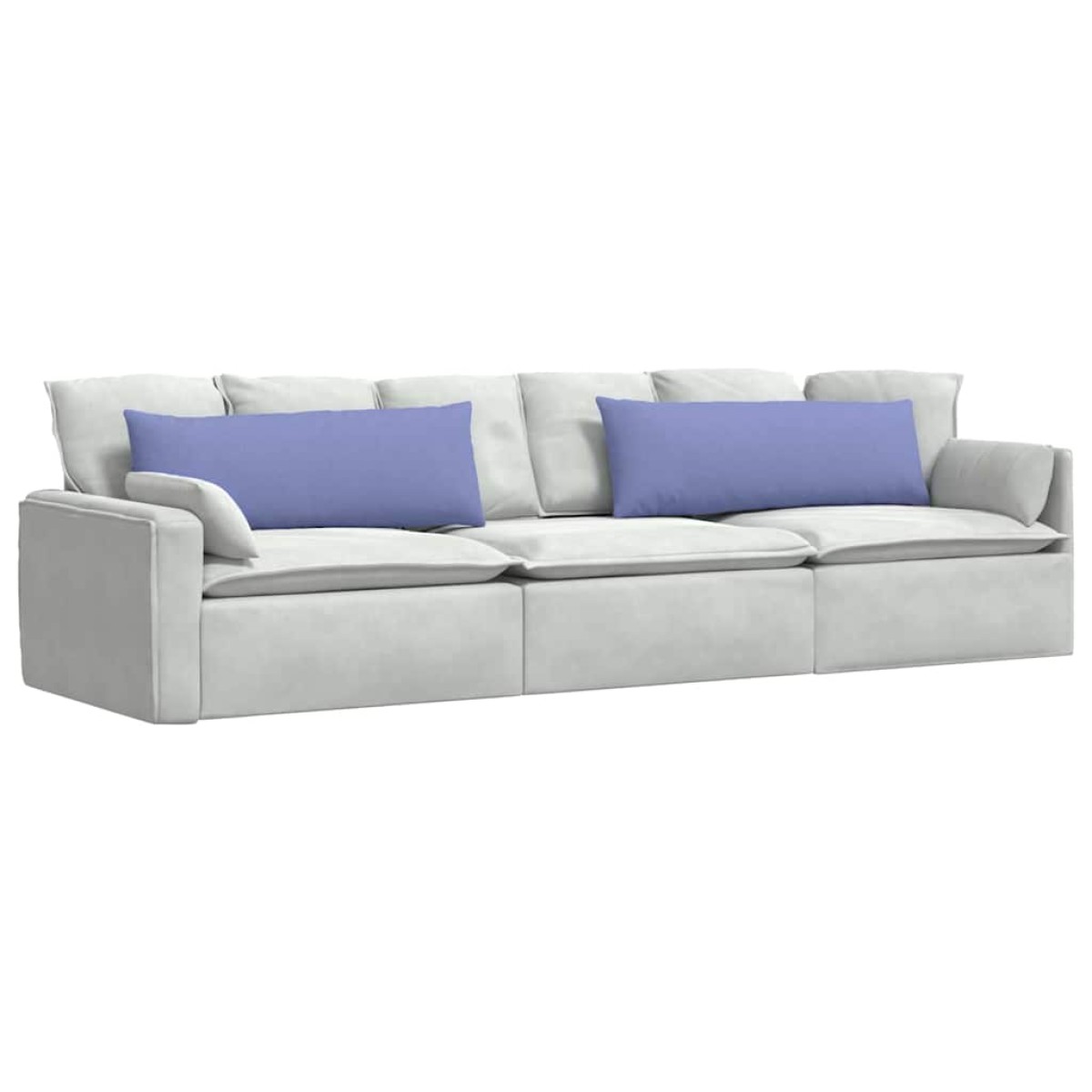 vidaXL Μαξιλάρι Καναπέ 2 τμχ. ύφασμα Μπλε τζην 120 x 40 cm