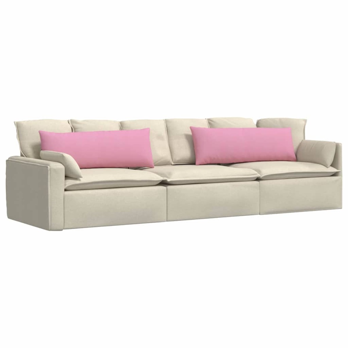 vidaXL Μαξιλάρι Καναπέ 2 τμχ. ύφασμα Ροζ 120 x 40 cm