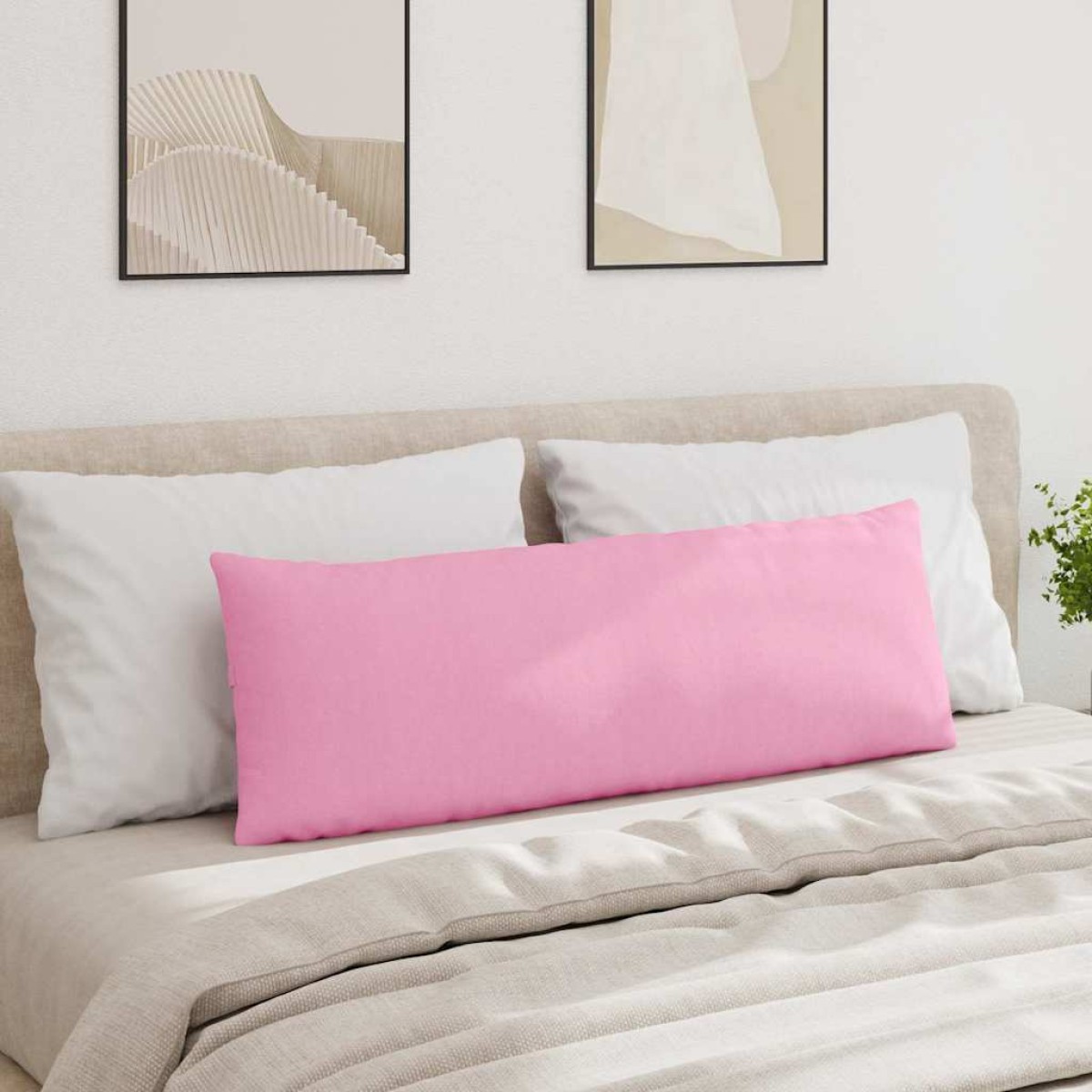 vidaXL Μαξιλάρι Καναπέ 2 τμχ. ύφασμα Ροζ 120 x 40 cm