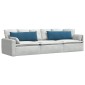 vidaXL Μαξιλάρι Καναπέ 2 pcs Μπλε 120 x 40 cm Υφασμάτινο Κορντουρά