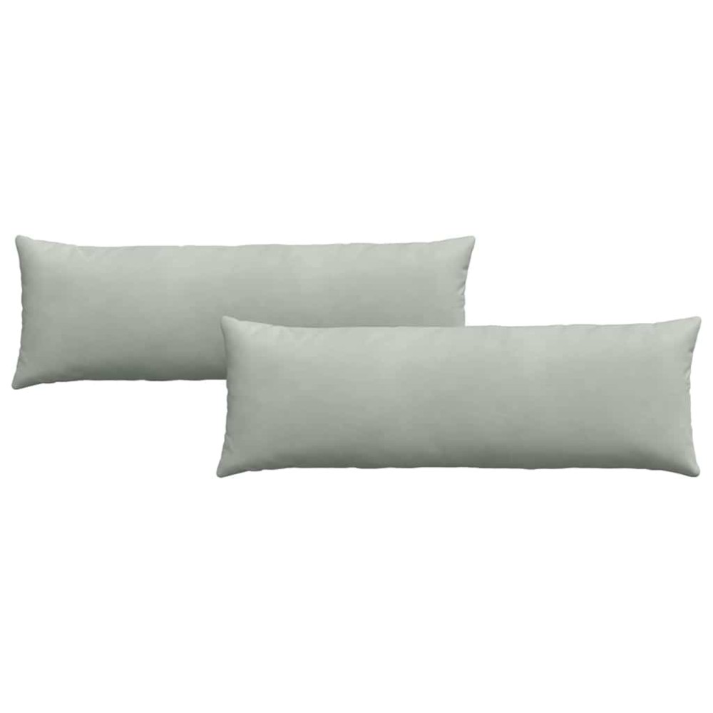 vidaXL Μαξιλάρι Καναπέ 2 pcs Ανοιχτό γκρι 120 x 40 cm