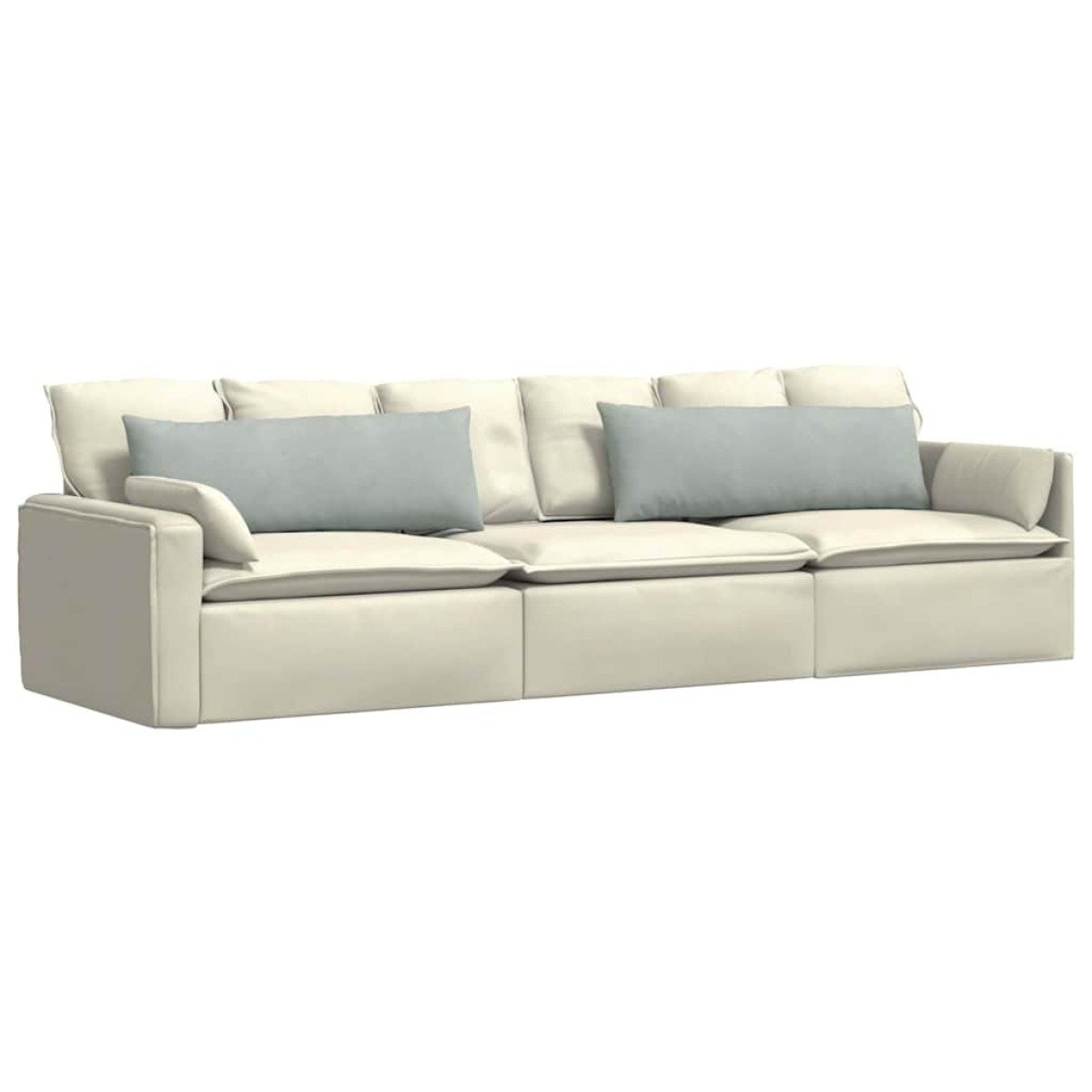 vidaXL Μαξιλάρι Καναπέ 2 pcs Ανοιχτό γκρι 120 x 40 cm