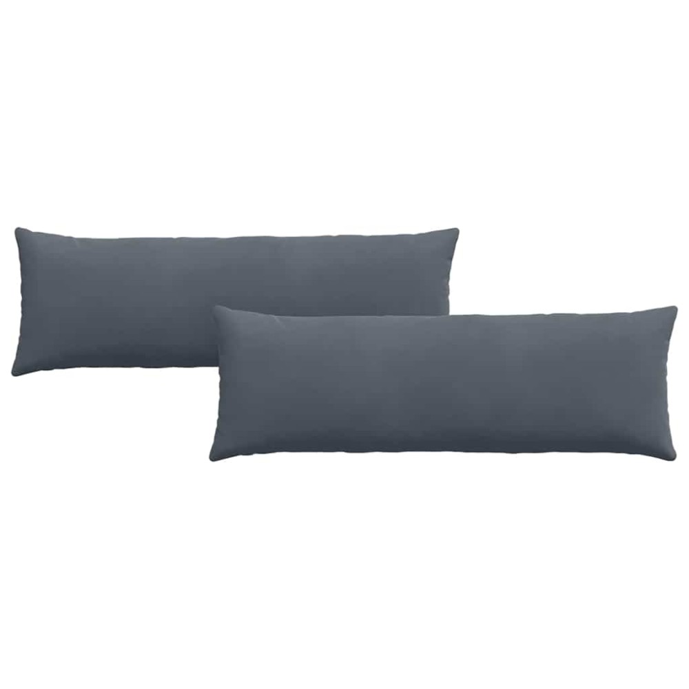 vidaXL Μαξιλάρι Καναπέ 2 pcs Σκούρο Γκρι 120 x 40 cm