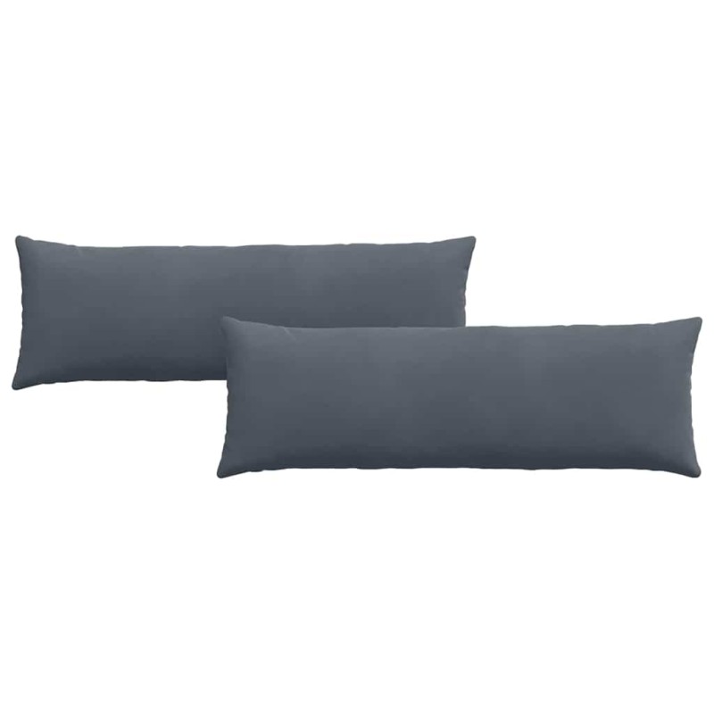 vidaXL Μαξιλάρι Καναπέ 2 pcs Σκούρο Γκρι 120 x 40 cm