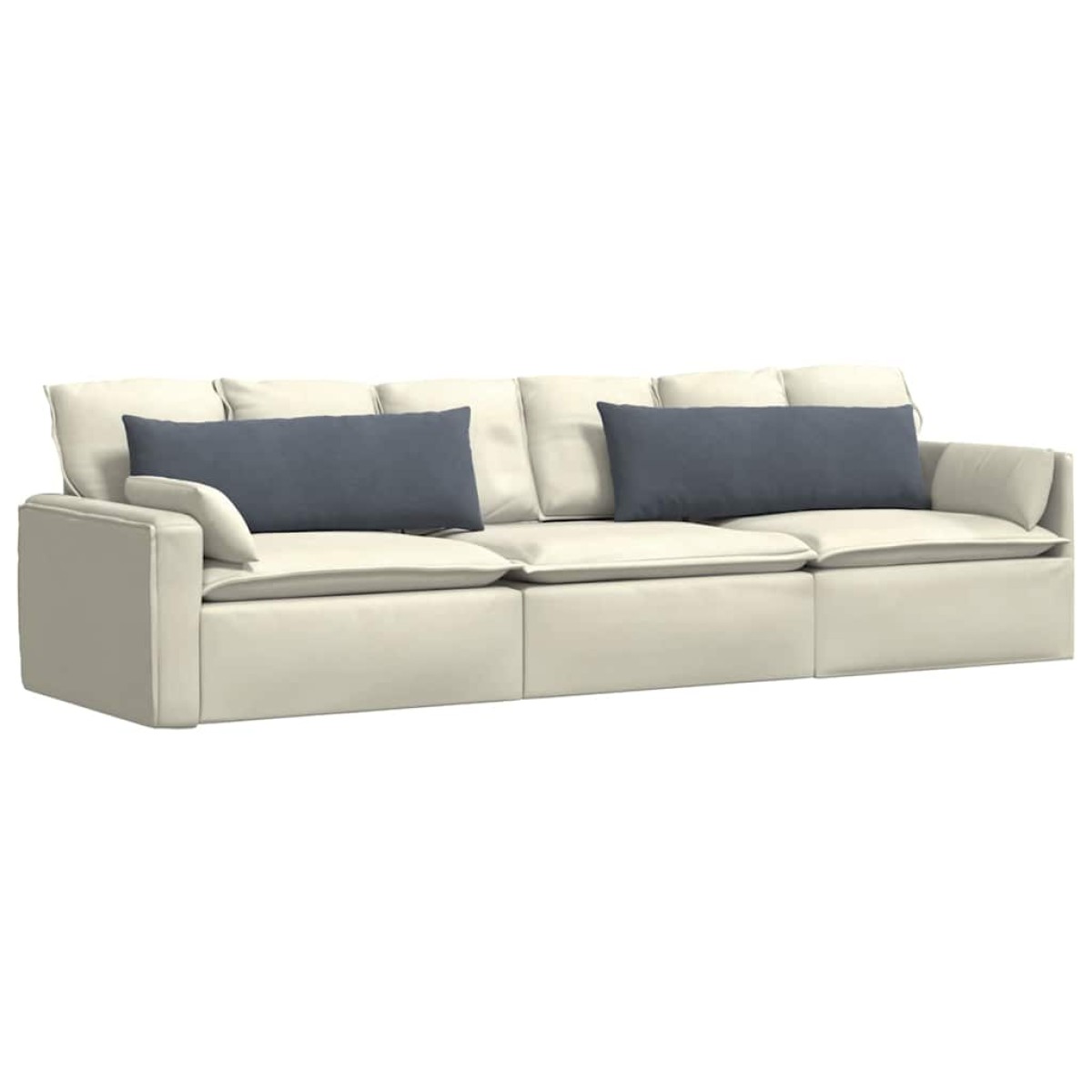 vidaXL Μαξιλάρι Καναπέ 2 pcs Σκούρο Γκρι 120 x 40 cm