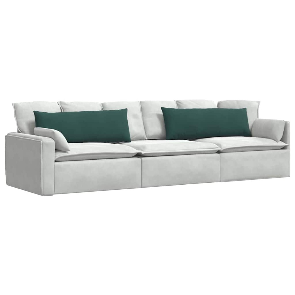 vidaXL Μαξιλάρι Καναπέ 2 pcs Σκούρο Πράσινο 120 x 40 cm