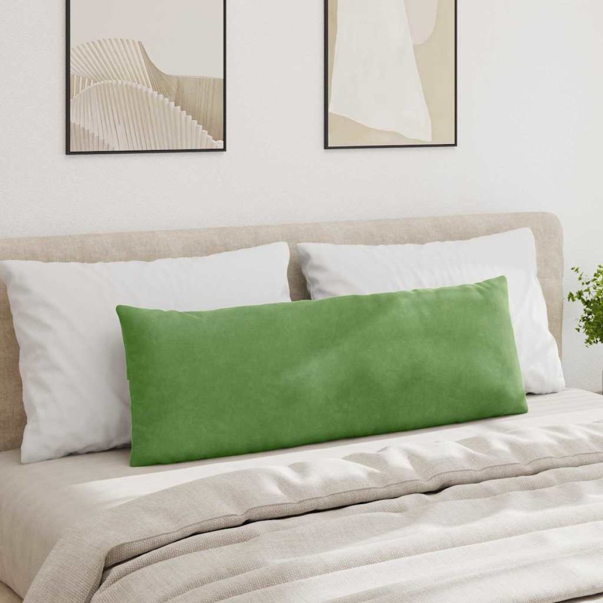 vidaXL Μαξιλάρι Καναπέ 2 pcs Ανοιχτό πράσινο 120 x 40 cm
