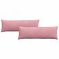 vidaXL Μαξιλάρι Καναπέ 2 pcs Ροζ 120 x 40 cm Υφασμάτινο Κορντουρά