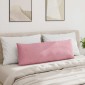 vidaXL Μαξιλάρι Καναπέ 2 pcs Ροζ 120 x 40 cm Υφασμάτινο Κορντουρά
