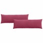 vidaXL Μαξιλάρι Καναπέ 2 pcs Κόκκινο 120 x 40 cm Υφασμάτινο Κορντουρά