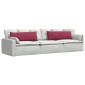 vidaXL Μαξιλάρι Καναπέ 2 pcs Κόκκινο 120 x 40 cm Υφασμάτινο Κορντουρά