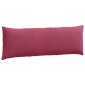 vidaXL Μαξιλάρι Καναπέ 2 pcs Κόκκινο 120 x 40 cm Υφασμάτινο Κορντουρά