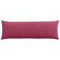 vidaXL Μαξιλάρι Καναπέ 2 pcs Κόκκινο 120 x 40 cm Υφασμάτινο Κορντουρά