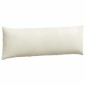 vidaXL Μαξιλάρι Καναπέ 2 pcs Κρεμ 120 x 40 cm Υφασμάτινο Κορντουρά