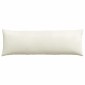 vidaXL Μαξιλάρι Καναπέ 2 pcs Κρεμ 120 x 40 cm Υφασμάτινο Κορντουρά