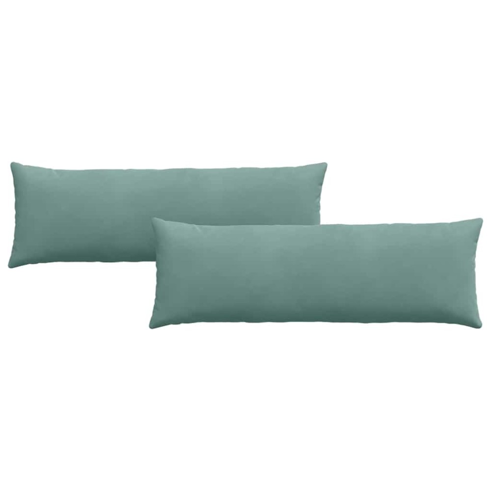 vidaXL Μαξιλάρι Καναπέ 2 pcs Θαλασσί 120 x 40 cm Υφασμάτινο Κορντουρά