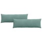 vidaXL Μαξιλάρι Καναπέ 2 pcs Θαλασσί 120 x 40 cm Υφασμάτινο Κορντουρά