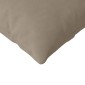 vidaXL Μαξιλάρι Καναπέ 2 pcs Taupe 120 x 40 cm ύφασμα