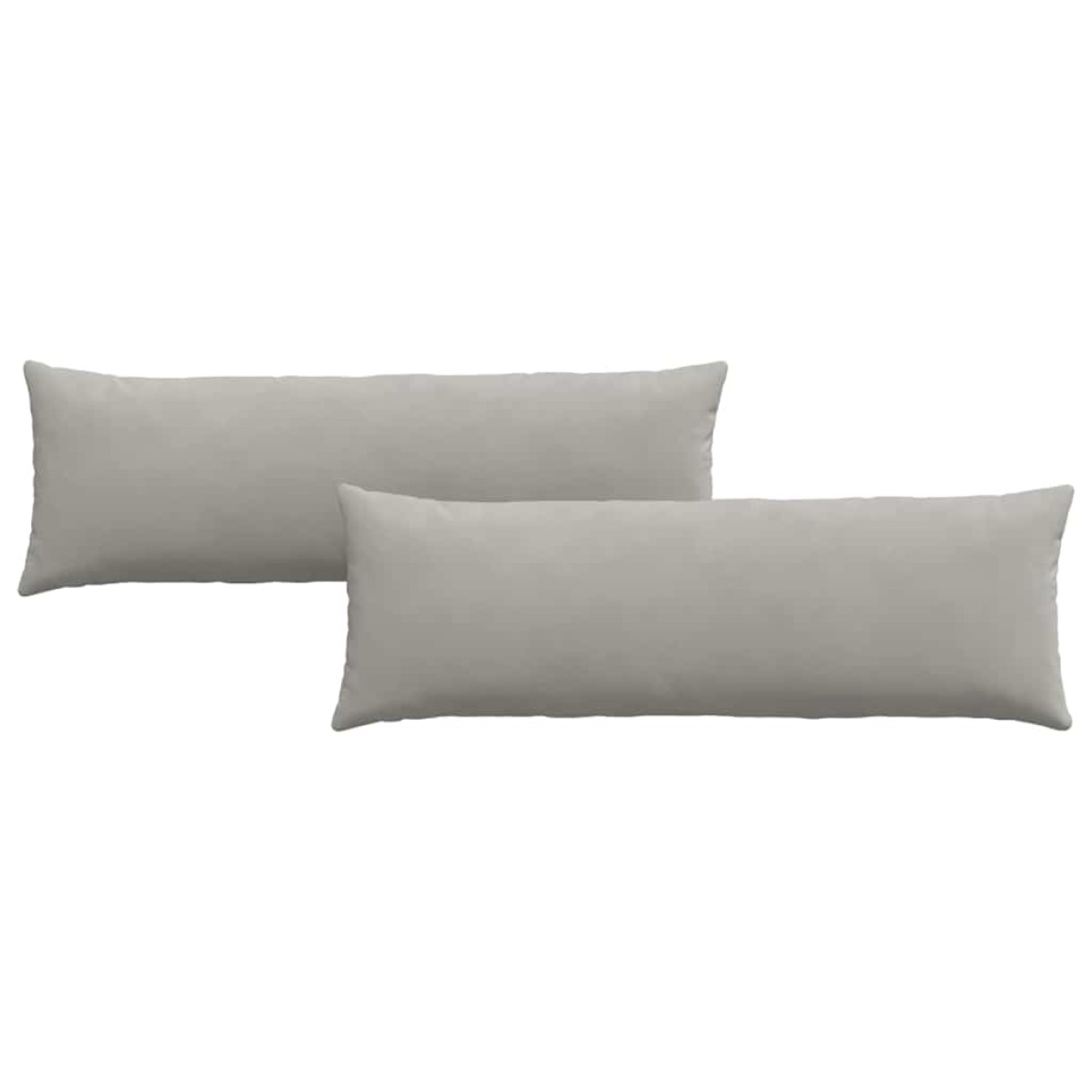 vidaXL Μαξιλάρι Καναπέ 2 pcs Ανοιχτό γκρι 120 x 40 cm ύφασμα