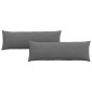 vidaXL Μαξιλάρι Καναπέ 2 pcs Σκούρο Γκρι 120 x 40 cm ύφασμα