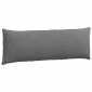 vidaXL Μαξιλάρι Καναπέ 2 pcs Σκούρο Γκρι 120 x 40 cm ύφασμα