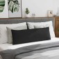 vidaXL Μαξιλάρι Καναπέ 2 pcs Μαύρο 120 x 40 cm ύφασμα