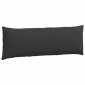 vidaXL Μαξιλάρι Καναπέ 2 pcs Μαύρο 120 x 40 cm ύφασμα
