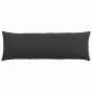 vidaXL Μαξιλάρι Καναπέ 2 pcs Μαύρο 120 x 40 cm ύφασμα