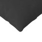vidaXL Μαξιλάρι Καναπέ 2 pcs Μαύρο 120 x 40 cm ύφασμα